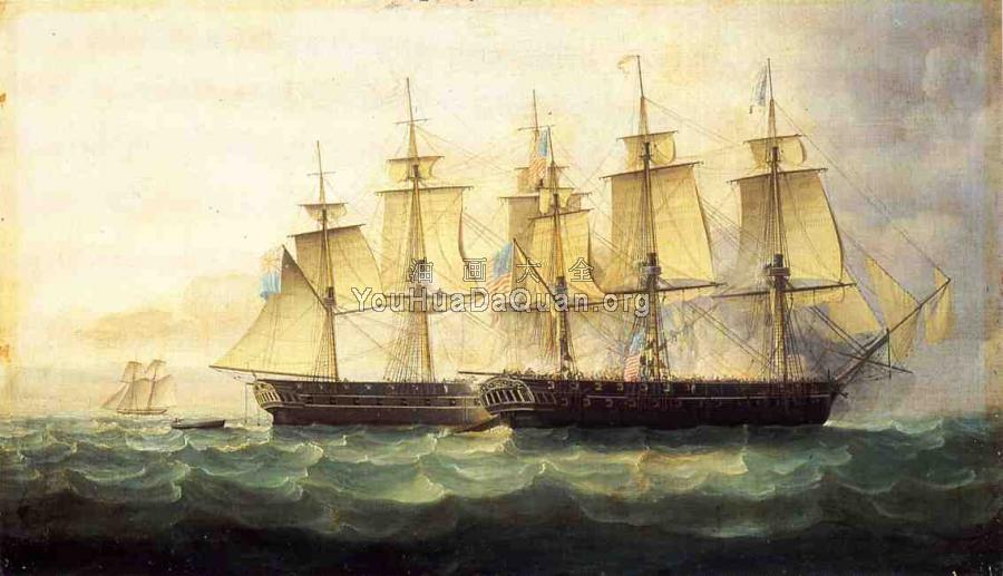 The USS Chesapeake and the HMS Shannon - 詹姆斯·E·巴特斯沃思